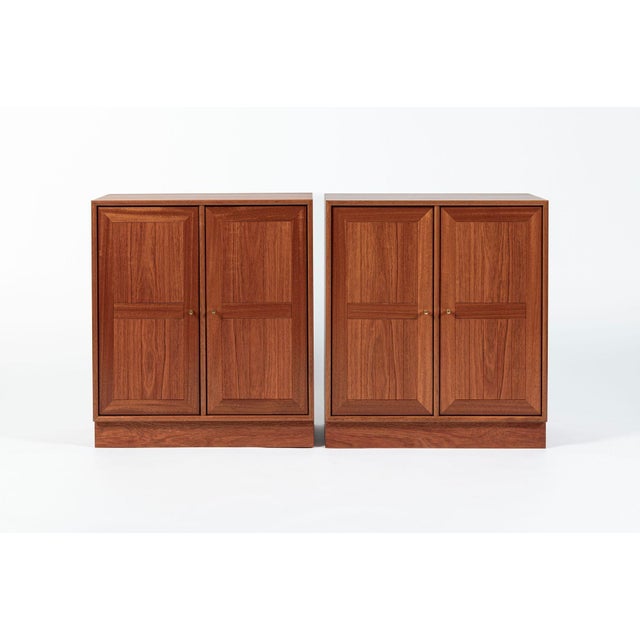 Wood Danish Modern Modular Bookshelf Cabinet System in Teak Wood For Sale - Image 7 of 18