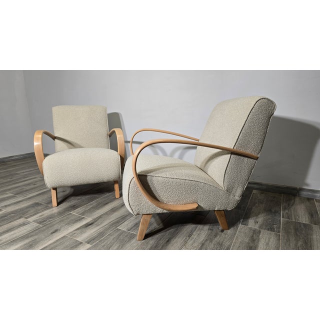 Set of Lounge Chairs by Jindrich Halabala, 1940s For Sale - Image 4 of 12