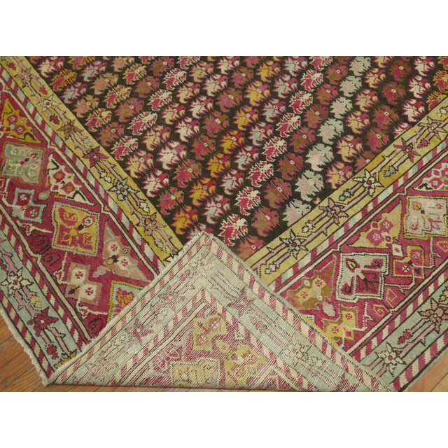 Zabihi Collection Colorful Antique Turkish Ghiordes 19th Century Rug - 12'8" x 16'10" For Sale - Image 4 of 12