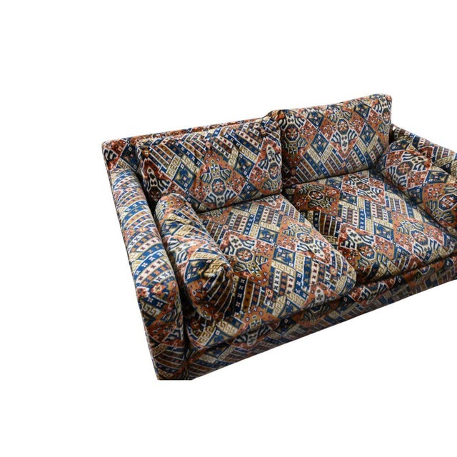 Milo Baughman Vintage Milo Baughman Style Sofa & Loveseat, C. 1970 For Sale - Image 4 of 6