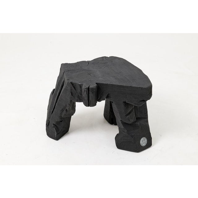 Sculptural Hardwood Stool by Logniture For Sale - Image 16 of 18