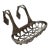 Early 1900s Chrome Clawfoot Bath Soap Dish With Hook For Sale