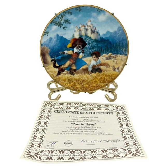 Set of 8 Scott Gustafson Knowles Classic Fairy Tales Collector Plates For Sale - Image 4 of 12