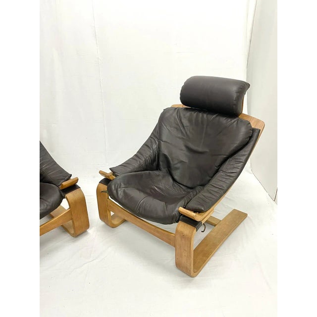 1970s Kroken Pigeon Armchairs by Åke Fribytter for Nelo Möbel, 1970, Set of 2 For Sale - Image 5 of 10