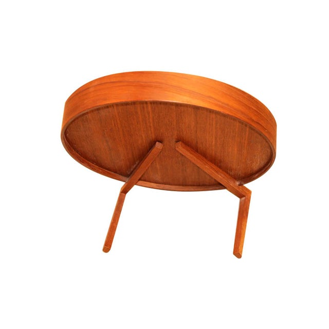 Mid Century Uno and Osten Kristiansson Teak Table Mirror Luxus Sweden For Sale - Image 9 of 12