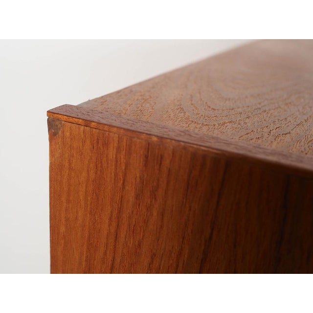 Brown Danish Teak Bookcase, Denmark, 1970s For Sale - Image 8 of 12