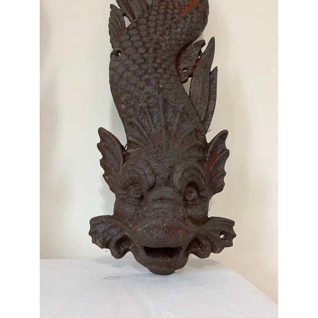 Vintage Cast Iron Dolphin Downspout Covers a Pair Chairish