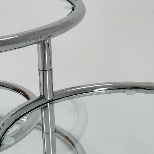 Mid-Century Modern Coffee Table with 3 Swivel Levels by Milo Baughman, Italy, 1970s For Sale - Image 9 of 11