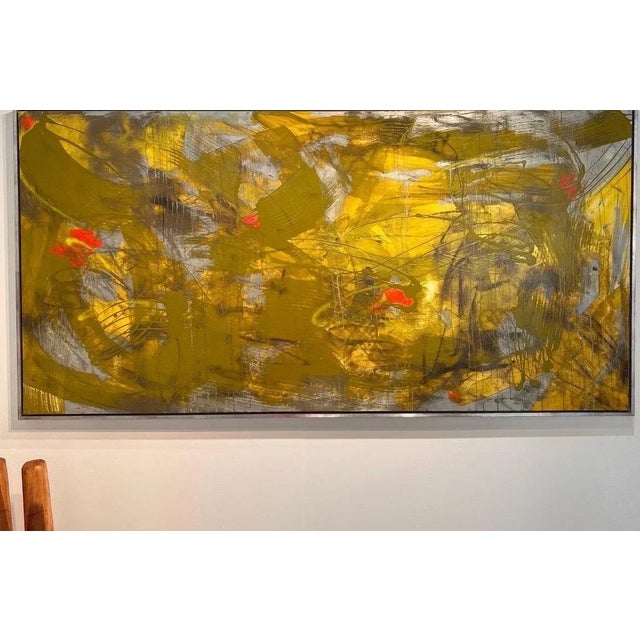 Mirtha Moreno Original Oil Painting on Panel Titled: AbEx 211 2022 For Sale - Image 11 of 12