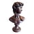Vintage 1966 Austin Productions David Bust-Michelangelo-Faux Bronze-Classical For Sale
