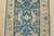 2020s Oushak Runner 2’7” X 10′ Blue Wool Tribal Hand-Knotted Oriental Rug For Sale - Image 5 of 13