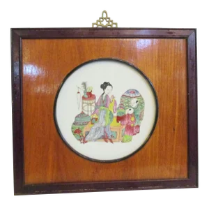 Chinese Porcelain Panel Mid -Century