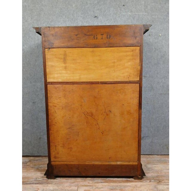Napoleon III Stamped Bookcase in Wood For Sale - Image 5 of 6