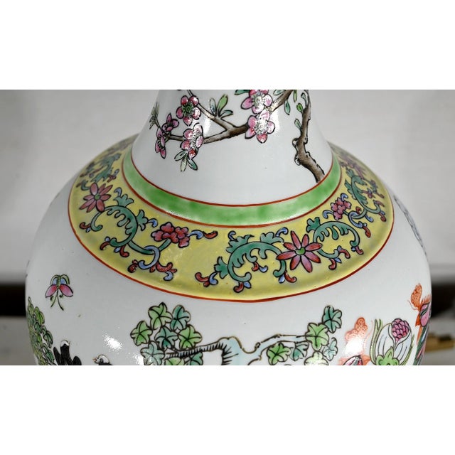 Chinese Porcelain Lamp, 1960 For Sale - Image 10 of 18