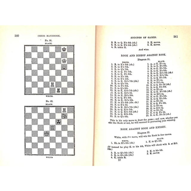 Paper "The American Chess Player's Handbook" 1934 Staunton, Howard (1810-1874) For Sale - Image 7 of 8