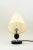 Art Deco Table Lamp with Fabric Shade and Wood Base, 1920s For Sale - Image 4 of 10