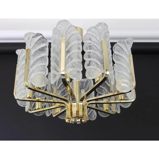 1960s Murano Glass Leaf Chandelier by Carl Fagerlund for Orrefors, 1960 For Sale - Image 5 of 10