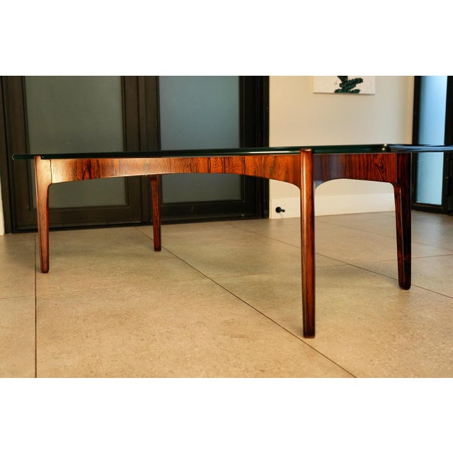 Sculptural Brazilian Rosewood Coffee Table by Sven Ellekaer, Denmark, 1960s For Sale - Image 14 of 15