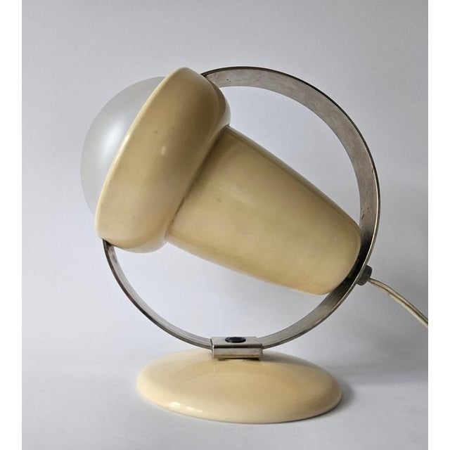 Mid-Century Glass Table Lamp by Charlotte Perriand for Philips, Netherland, 1960s For Sale - Image 12 of 18