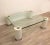 Postmodern Postmodern Chrome Glass and Lacquered Legs Karl Springer Coffee Table For Sale - Image 3 of 7