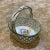 Vintage Ceramic Braided Floral Painted Basket For Sale - Image 10 of 10