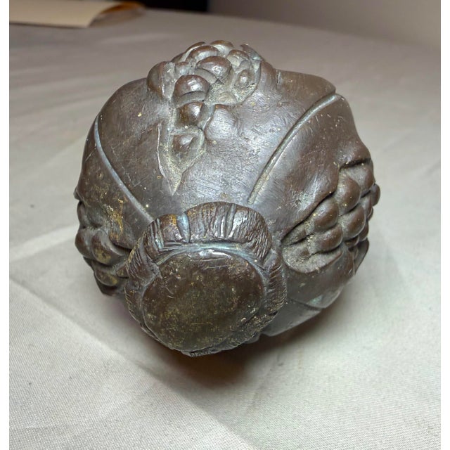 Large Antique 19th Century Heavy Solid Bronze Fence Banister Finial Topper For Sale In New York - Image 6 of 9