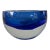 Vintage Sommerso Blue Murano Glass Ashtray For Sale