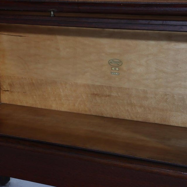 Arts & Crafts Oak 4-Stack Barrister Bookcase With Raised Panels C1910 For Sale - Image 4 of 7