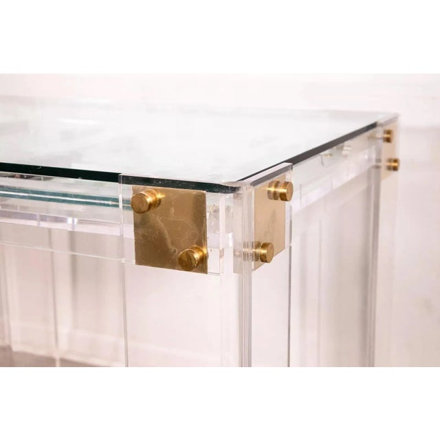 Mid Century Modern Contemporary Lucite Backgammon Table Inset Game ...