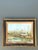Vintage Original Waterfront Original Oil Painting on Canvas For Sale - Image 11 of 12