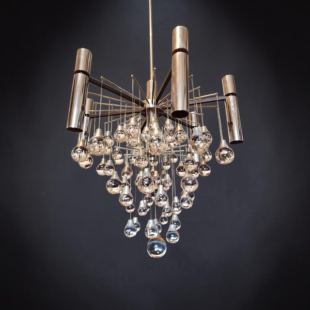 Vintage Chandelier from Sciolari, 1970s For Sale - Image 4 of 5