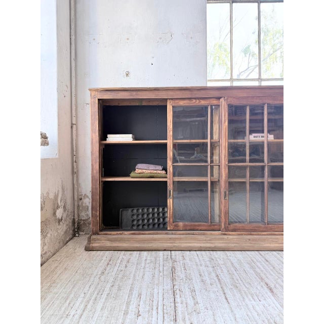 Workshop Cabinet with Glass Doors, 1950s For Sale - Image 14 of 18