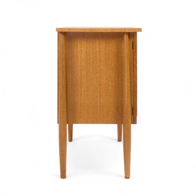 Brown Saltman John Keal for Brown Saltman Mid Century Bleached Mahogany Tambour Door Credenza For Sale - Image 4 of 10