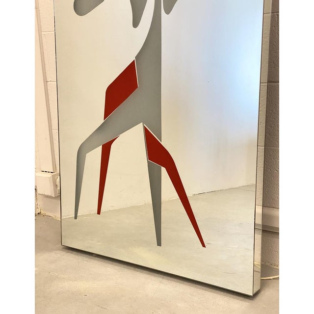 Brown Backlit Mirror Coat Rack, 1980s For Sale - Image 8 of 18