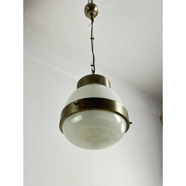 Mid-Century Model Delta Ceiling Light attributed to Sergio Mazza for Artemide, 1960s For Sale - Image 12 of 12