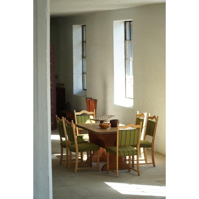 Mid-Century Modern Danish Oak Dining Chairs by Henning Kjærnulf, 1960s, Set of 8 For Sale - Image 3 of 18