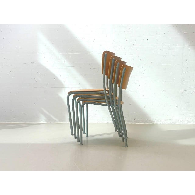 Stacking Chair from Stella, Switzerland, 1950s For Sale - Image 10 of 17