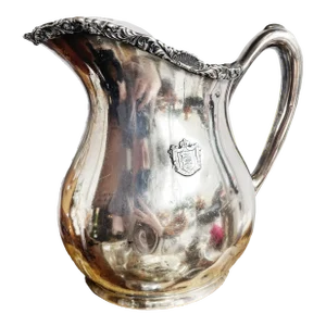 Antique Silver Plated Water Pitcher From the Majestic Hotel in Philadelphia