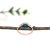 2020s 1.5ct Turquoise Ring W Natural Diamond Accents in Solid 14k Yellow Gold For Sale - Image 5 of 6