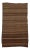 Vintage Brown Natural Wool Kilim Rug-6'1'x10'9" For Sale