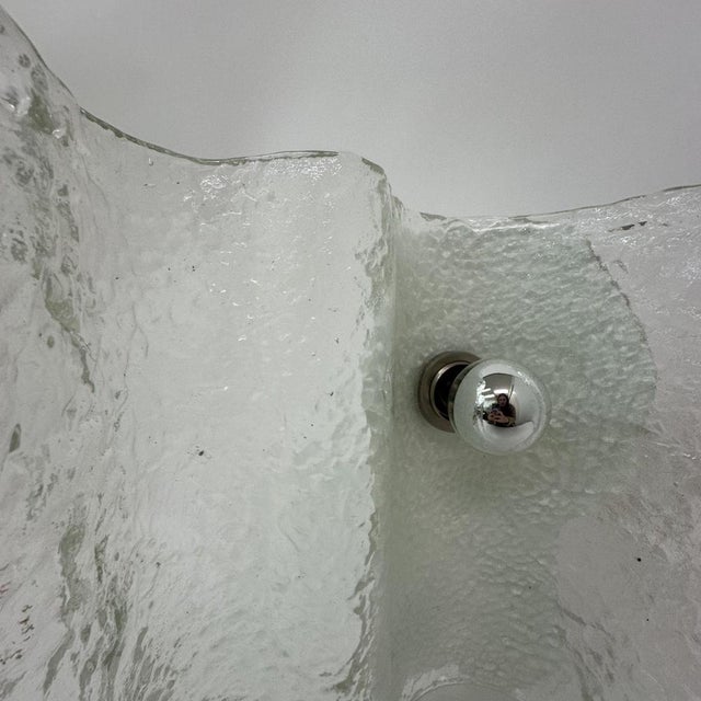 Wave Ice Glass Table Lamp from Kalmar, Germany, 1970s For Sale - Image 14 of 18