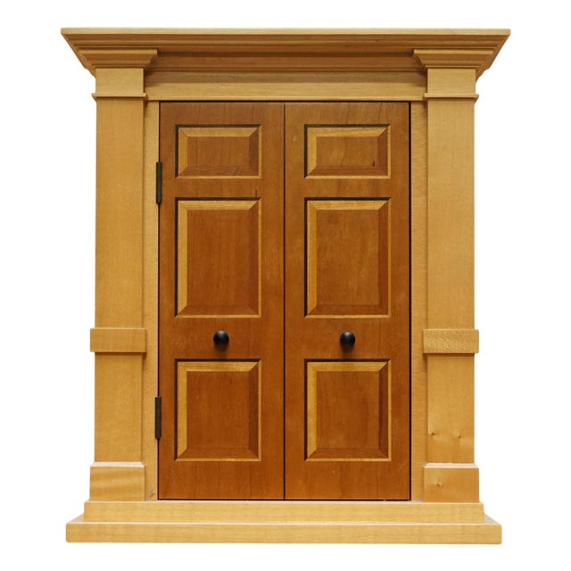 Viscount Architectural Perspective Key Safe Wall Cabinet by David Linley For Sale