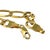 2000 - 2009 Italian 14k Yellow Gold Gold Figaro Chain Bracelet 9" Long For Sale - Image 5 of 7