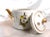 This is a white Ellgreave & Wood and Sons teapot with a white and yellow flower design with gold trm. Ellgreave is a Wood...