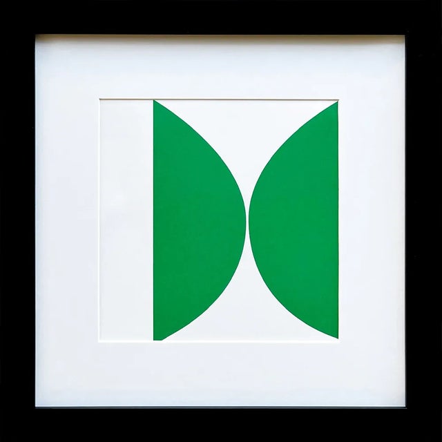 Abstract Ellsworth Kelly Linogravure Line Form Color 10 For Sale - Image 3 of 3