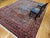 Vintage Persian Bibikabad Rug, Hand-Knotted Wool, Herati Geometric Pattern, Rust Red & Blue, 9x12 For Sale - Image 4 of 18