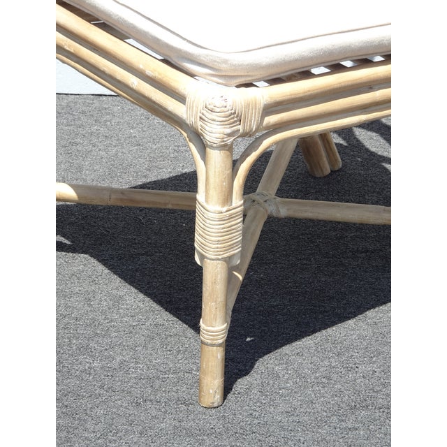 Pair of Vintage Chippendale Bamboo Rattan Side Chairs For Sale - Image 11 of 17