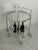 Mid-Century Modern Mid-Century Circular Chrome-Plated Brass Bar Cart, 1960s For Sale - Image 3 of 12