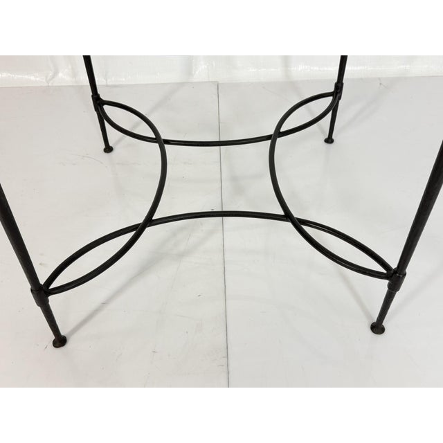 Attributed to Mario Papperzini for Janus Et Cie Iron & Glass Round Dining Table For Sale - Image 18 of 18