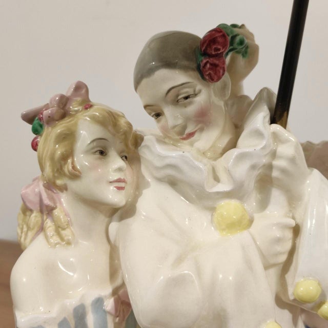 1920s Austrian Ceramic Lamp by Podany for KWK Keramos, 1920s For Sale - Image 5 of 13